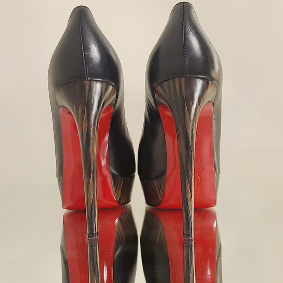 Christian Louboutin Leather Platform Pumps - Picture 10 of 12